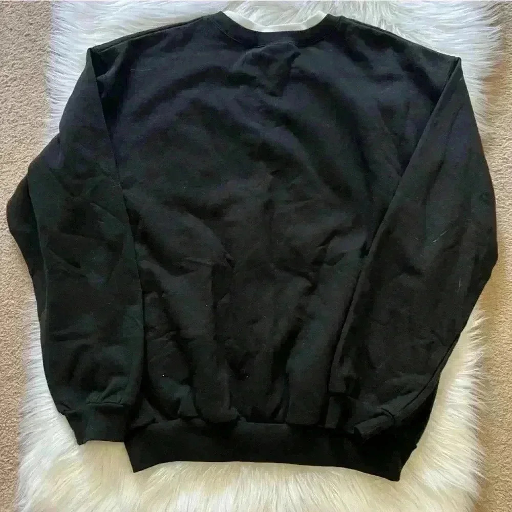 Vintage 90's Morning Sun Snowman Sparkle Snowflake Sweatshirt Large - Picture 4 of 4